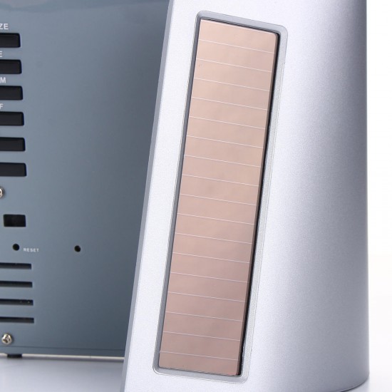 Solar Battery Wireless Weather Station Clock Temperature Sensor Meter Humidity Thermometer Solar Battery Wireless Weather Station Clock Temperature Sensor Meter Humidity Thermometer