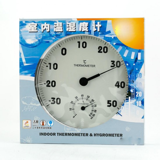 TH306 305mm 2 in 1 Large Screen Indoor Analog Thermometer and Hygrometer Instrument