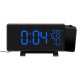 TS-5210 Thermometer Hygrometer Digital Clock 3 Color Projection LED Switch Display Time Clock Temperature Humidity FM Radio