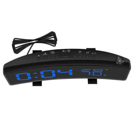 TS-5210 Thermometer Hygrometer Digital Clock 3 Color Projection LED Switch Display Time Clock Temperature Humidity FM Radio TS-5210 Thermometer Hygrometer Digital Clock 3 Color Projection LED Switch Display Time Clock Temperature Humidity FM Radio