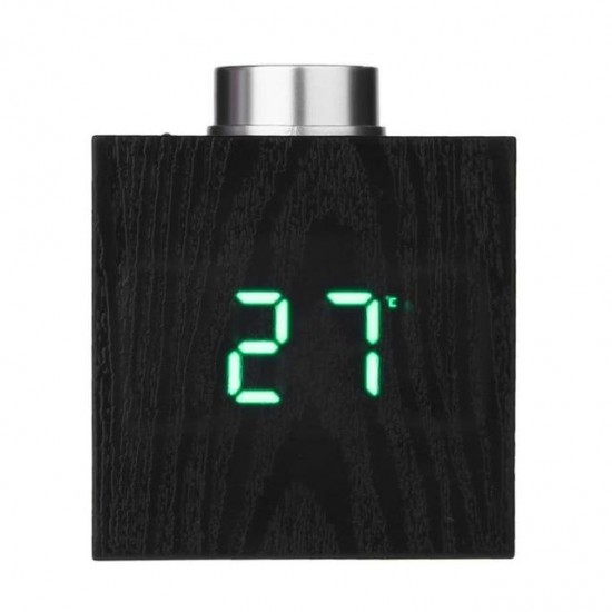TS-T13 Wooden Grain LED Knob Digital Electronic Creative Thermometer Hygrometer USB Charging Temperature and Humidity Measure TS-T13 Wooden Grain LED Knob Digital Electronic Creative Thermometer Hygrometer USB Charging Temperature and Humidity Measure