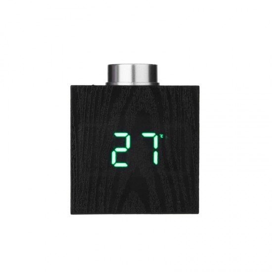 TS-T13 Wooden Grain LED Knob Digital Electronic Creative Thermometer Hygrometer USB Charging Temperature and Humidity Measure TS-T13 Wooden Grain LED Knob Digital Electronic Creative Thermometer Hygrometer USB Charging Temperature and Humidity Measure
