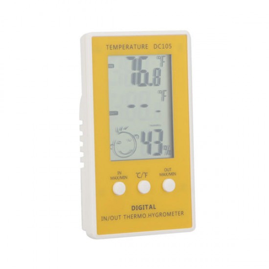 Thermostat LCD Digital Thermometer Hygrometer Temperature Meter With Sensor