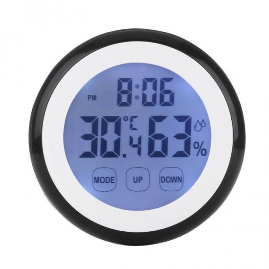 Touch Screen Thermometer Humidity Minitor Hygrometer Sensor with Alarm Clock High Quality Touch Screen Thermometer Humidity Minitor Hygrometer Sensor with Alarm Clock High Quality