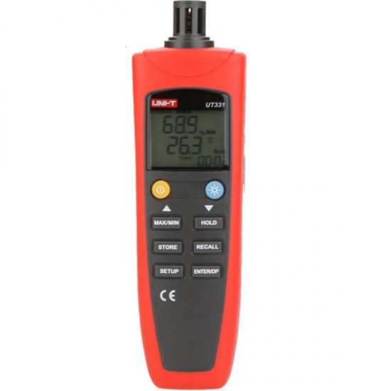 UT331 Digital Thermo-hygrometer Thermometer Temperature Humidity Moisture Tester with LCD Backlight USB UT331 Digital Thermo-hygrometer Thermometer Temperature Humidity Moisture Tester with LCD Backlight USB