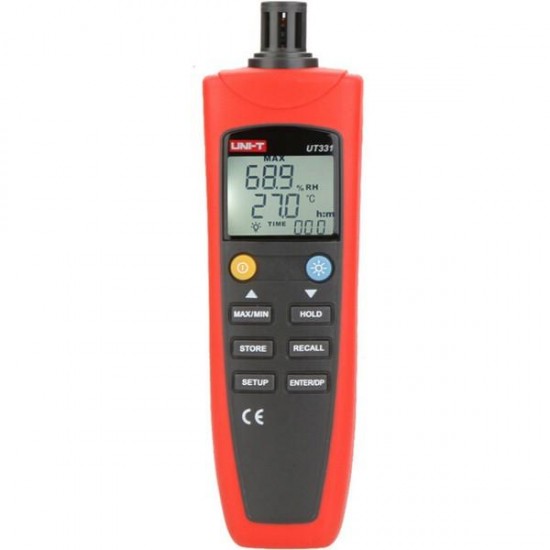 UT331 Digital Thermo-hygrometer Thermometer Temperature Humidity Moisture Tester with LCD Backlight USB