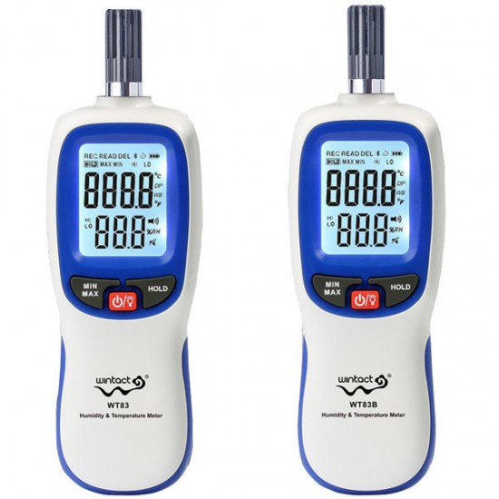 WT83 WT83B bluetooth Digital Temperature Humidity Meter Thermometer Hygrometer Dew Point & Wet Bulb Temperature Measurement WT83 WT83B bluetooth Digital Temperature Humidity Meter Thermometer Hygrometer Dew Point & Wet Bulb Temperature Measurement