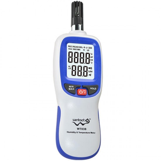 WT83 WT83B bluetooth Digital Temperature Humidity Meter Thermometer Hygrometer Dew Point & Wet Bulb Temperature Measurement WT83 WT83B bluetooth Digital Temperature Humidity Meter Thermometer Hygrometer Dew Point & Wet Bulb Temperature Measurement