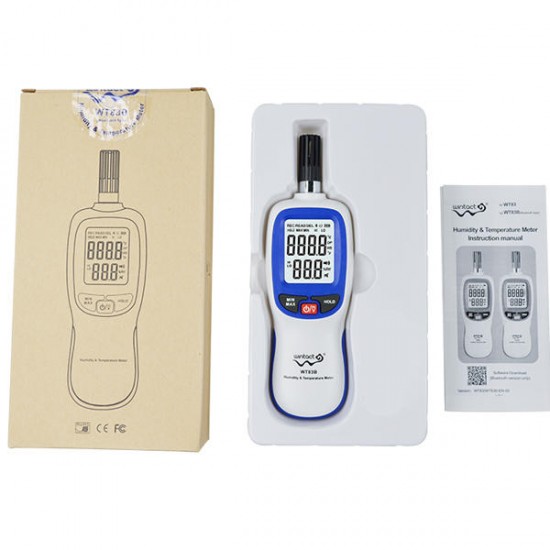WT83 WT83B bluetooth Digital Temperature Humidity Meter Thermometer Hygrometer Dew Point & Wet Bulb Temperature Measurement WT83 WT83B bluetooth Digital Temperature Humidity Meter Thermometer Hygrometer Dew Point & Wet Bulb Temperature Measurement