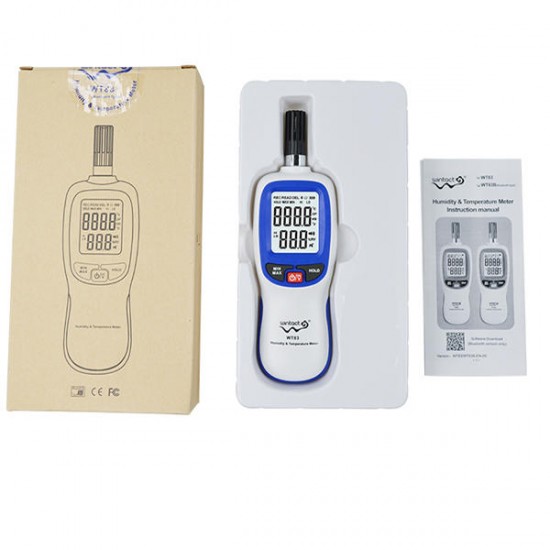 WT83 WT83B bluetooth Digital Temperature Humidity Meter Thermometer Hygrometer Dew Point & Wet Bulb Temperature Measurement WT83 WT83B bluetooth Digital Temperature Humidity Meter Thermometer Hygrometer Dew Point & Wet Bulb Temperature Measurement