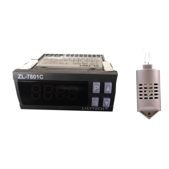 ZL-7801C 100-240VAC Digital Thermometer Hygrometer Temperature Humidity Meter for Incubator Automatic Incubator Incubator ZL-7801C 100-240VAC Digital Thermometer Hygrometer Temperature Humidity Meter for Incubator Automatic Incubator Incubator