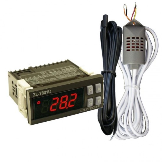 ZL-7801D 100-240VAC Digital Thermometer Hygrometer Multifunctional Automatic Incubator Temperature Humidity for Incubator ZL-7801D 100-240VAC Digital Thermometer Hygrometer Multifunctional Automatic Incubator Temperature Humidity for Incubator