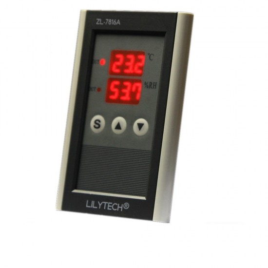 ZL-7816A 12V Thermometer and Hygrometer Temperature & Humidity Meter Thermostat and Hygrostat Incubator Humidity Incubator ZL-7816A 12V Thermometer and Hygrometer Temperature & Humidity Meter Thermostat and Hygrostat Incubator Humidity Incubator