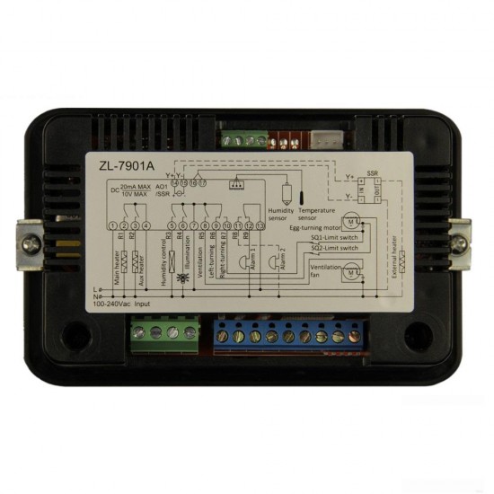 ZL-7901A 100-240Vac PID Multifunctional Automatic Incubator Digital Thermometer Hygrometer Incubator Temperature Humidity for Incubator ZL-7901A 100-240Vac PID Multifunctional Automatic Incubator Digital Thermometer Hygrometer Incubator Temperature Humidity for Incubator