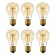 6PCS E27 A19 40W Warm White Dimmable Incandescent Edison Light Bulb for Indoor Home Garden AC220V