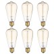 6PCS ST64 40W E27 Dimmable Edison Antique Vintage Filament Incandescent Light Bulb AC220V 6PCS ST64 40W E27 Dimmable Edison Antique Vintage Filament Incandescent Light Bulb AC220V