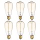 6PCS ST64 40W E27 Dimmable Edison Antique Vintage Filament Incandescent Light Bulb AC220V