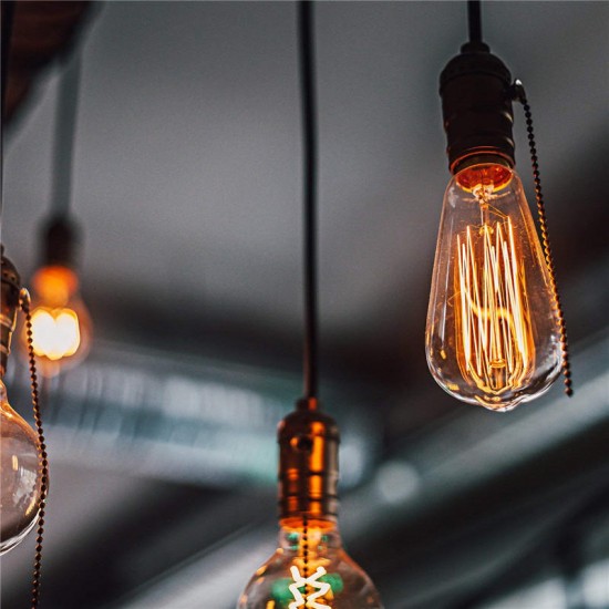 6PCS ST64 40W E27 Dimmable Edison Antique Vintage Filament Incandescent Light Bulb AC220V 6PCS ST64 40W E27 Dimmable Edison Antique Vintage Filament Incandescent Light Bulb AC220V