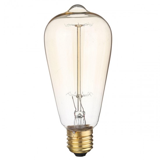 6PCS ST64 40W E27 Dimmable Edison Antique Vintage Filament Incandescent Light Bulb AC220V