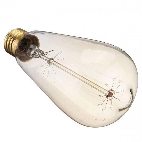 6PCS ST64 40W E27 Dimmable Edison Antique Vintage Filament Incandescent Light Bulb AC220V