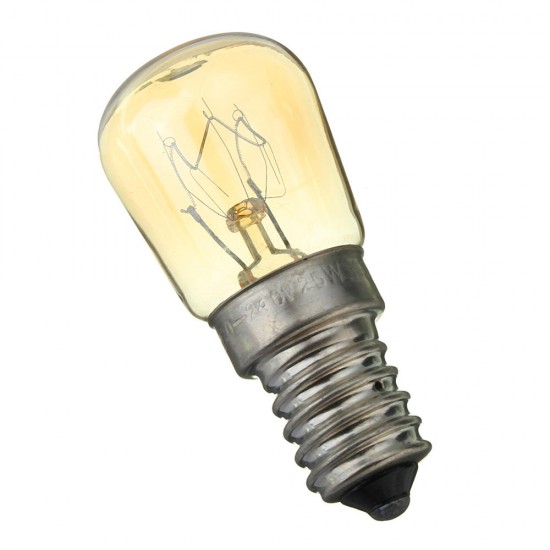 AC220-240V High Temperature 300°E14 25W Microwave Oven Cooker Incandescent Light Bulb