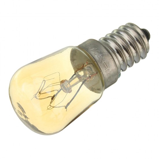 AC220-240V High Temperature 300°E14 25W Microwave Oven Cooker Incandescent Light Bulb