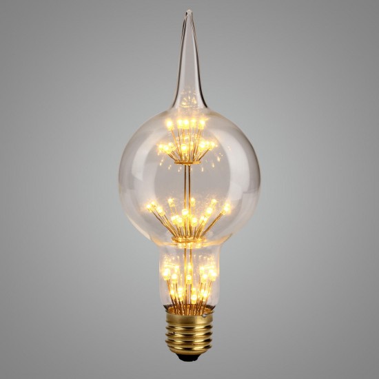 AC85-265V E27 3W Gourd Style Star Warm White Edison Incandescent Light Bulb for Home Garden
