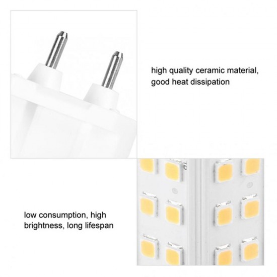 AC85-265V G12 2835 10W Warm White Pure White 84LED Corn Light Bulb for Indoor Home Chandelier Ceiling Lamp