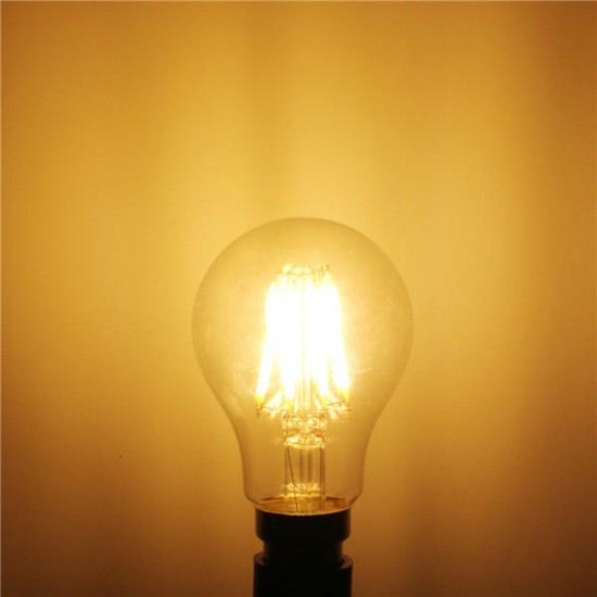 B22 A60 8W LED COB Filament Bulb Eison Vintage Clear Glass Lamp Non-dimmable AC 220V B22 A60 8W LED COB Filament Bulb Eison Vintage Clear Glass Lamp Non-dimmable AC 220V
