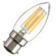 B22 C35 6W COB Filament Bulb Eison Vintage Candle Clear Glass Lamp Non- Dimmable AC 220V