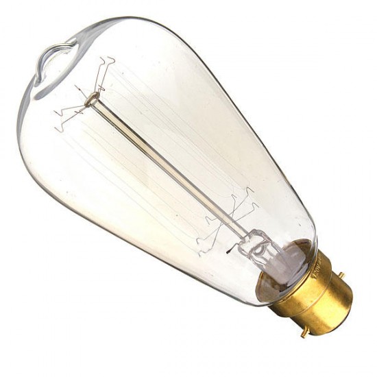 B22 ST64 110V/220V 40W Vintage Edison Style Filament Incandescent Bulb B22 ST64 110V/220V 40W Vintage Edison Style Filament Incandescent Bulb