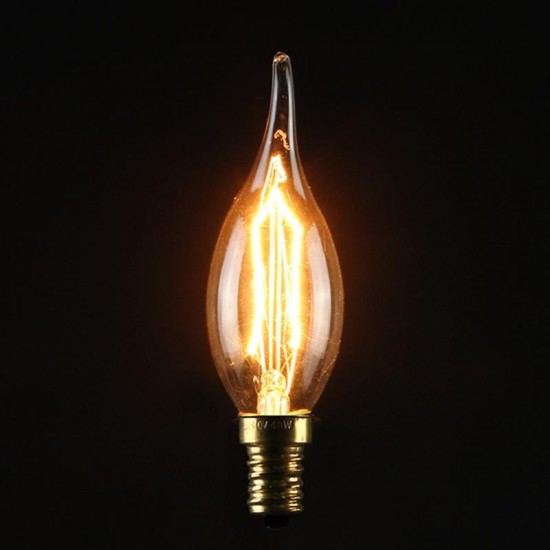 C35 40W E14 Vintage Antique Edison Carbon Filamnet Clear Glass Bulb 220V C35 40W E14 Vintage Antique Edison Carbon Filamnet Clear Glass Bulb 220V