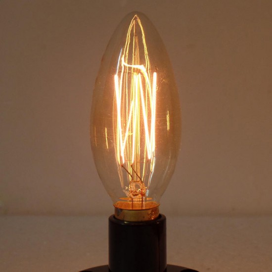 C35 E14 40W 220V Incandescent Bulb Retro Edison Light Bulb C35 E14 40W 220V Incandescent Bulb Retro Edison Light Bulb