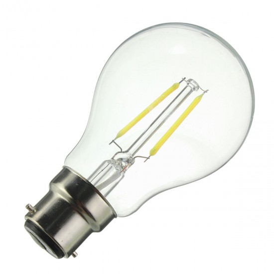 Dimmable B22 A60 2W Pure White Warm White COB Retro Edison Light Lamp Bulb AC220V