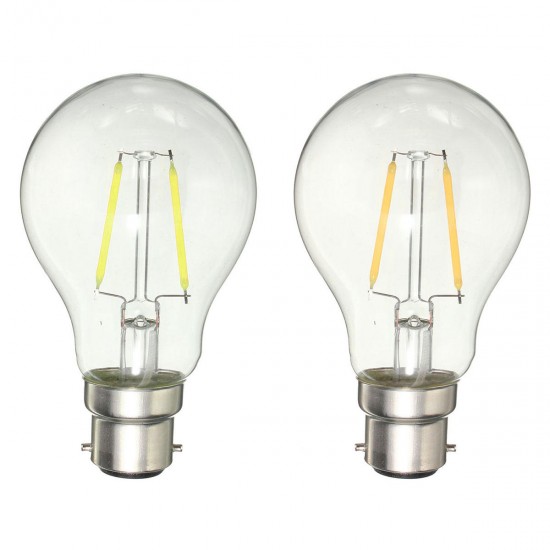 Dimmable B22 A60 2W Pure White Warm White COB Retro Edison Light Lamp Bulb AC220V Dimmable B22 A60 2W Pure White Warm White COB Retro Edison Light Lamp Bulb AC220V