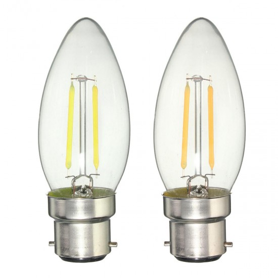 Dimmable B22 C35 2W Retro COB Filament 200Lm Vintage Edison Light Bulb AC220V Dimmable B22 C35 2W Retro COB Filament 200Lm Vintage Edison Light Bulb AC220V