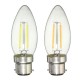 Dimmable B22 C35 2W Retro COB Filament 200Lm Vintage Edison Light Bulb AC220V