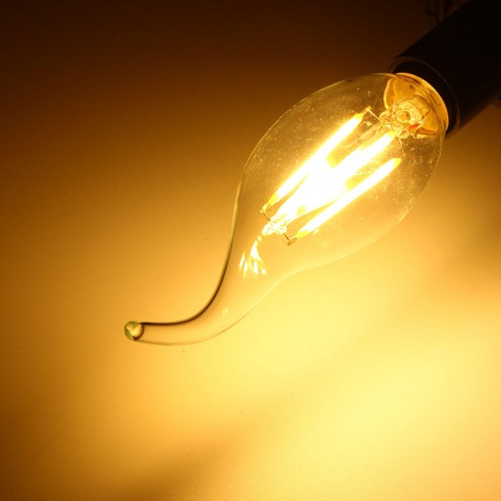 Dimmable E14 4W COB Edison Filament Bulb LED 400Lm Candle Light Candle AC220V Dimmable E14 4W COB Edison Filament Bulb LED 400Lm Candle Light Candle AC220V
