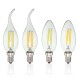 Dimmable E14 4W COB Edison Filament Bulb LED 400Lm Candle Light Candle AC220V