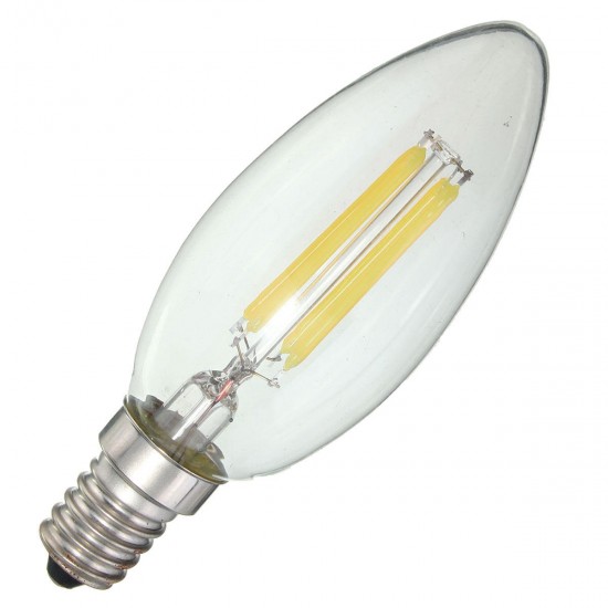 Dimmable E14 4W COB Edison Filament Bulb LED 400Lm Candle Light Candle AC220V Dimmable E14 4W COB Edison Filament Bulb LED 400Lm Candle Light Candle AC220V