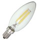Dimmable E14 4W COB Edison Filament Bulb LED 400Lm Candle Light Candle AC220V Dimmable E14 4W COB Edison Filament Bulb LED 400Lm Candle Light Candle AC220V