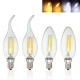 Dimmable E14 4W COB Edison Filament Bulb LED 400Lm Candle Light Candle AC220V