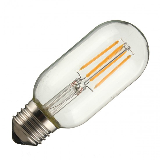 Dimmable E27 E26 T45 4W Warm White COB LED Filament Retro Edison LED Bulbs 110V / 220V