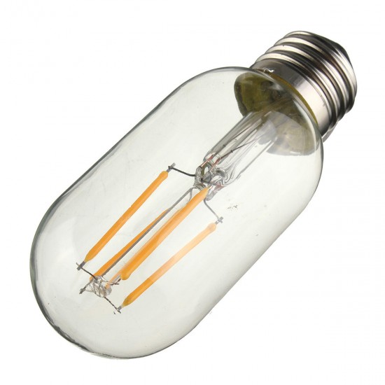 Dimmable E27 E26 T45 4W Warm White COB LED Filament Retro Edison LED Bulbs 110V / 220V Dimmable E27 E26 T45 4W Warm White COB LED Filament Retro Edison LED Bulbs 110V / 220V