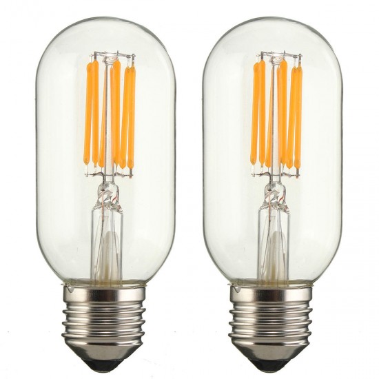 Dimmable E27 E26 T45 6W COB Incandescent Warm White Edsion Restro Light Lamp Bulb AC110V AC220V Dimmable E27 E26 T45 6W COB Incandescent Warm White Edsion Restro Light Lamp Bulb AC110V AC220V