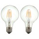 Dimmable G80 E27 4W COB Warm White 400Lumens Incandescent Edison Retro Light Lamp Bulb AC110V AC220V