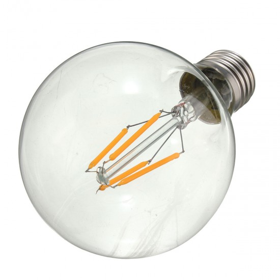 Dimmable G80 E27 4W COB Warm White 400Lumens Incandescent Edison Retro Light Lamp Bulb AC110V AC220V