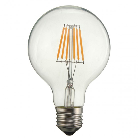 Dimmable G80 E27 6W COB Warm White 600Lumens Retro Vintage Light Lamp Bulb AC110V AC220V