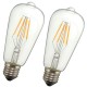 Dimmable Vintage Retro E27 ST58 4W LED COB Warm White Filament Edison Bulb 110V 220V