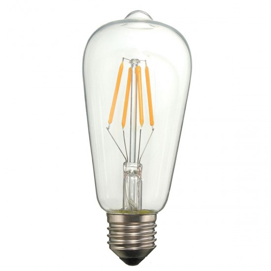 Dimmable Vintage Retro E27 ST58 4W LED COB Warm White Filament Edison Bulb 110V 220V Dimmable Vintage Retro E27 ST58 4W LED COB Warm White Filament Edison Bulb 110V 220V